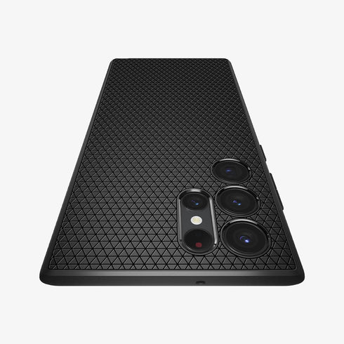 ACS03915 - Galaxy S22 Ultra 5G Case Liquid Air in black showing the back